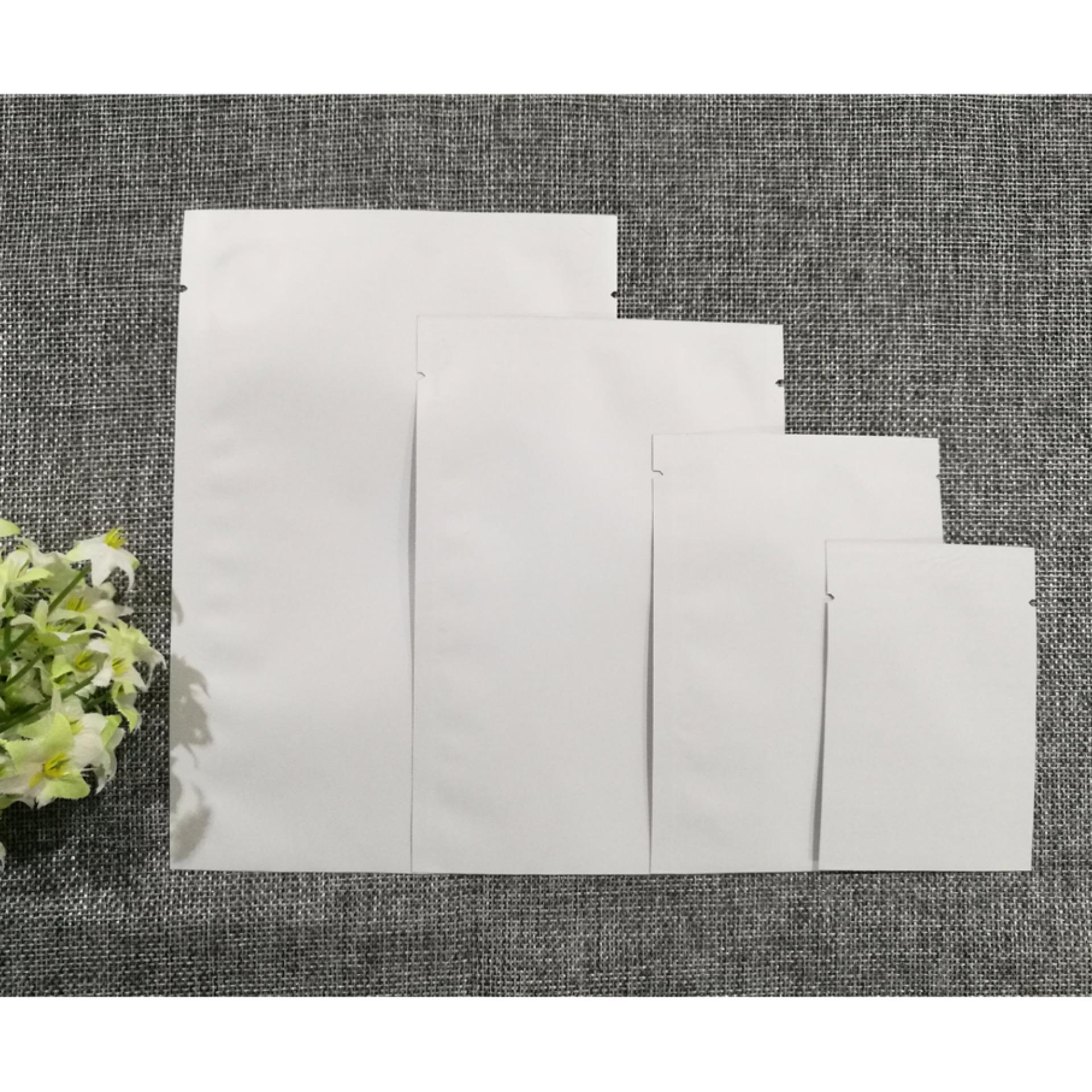 ขนาด 8x12 ซม. Siam Packing ซองฟอยล์ซีล 3 ด้าน สีขาวด้าน (แพ็ค100ใบ) ขนาด 8x12 ซม. Siam Packing ซองฟอยล์ซีล 3 ด้าน สีขาวด้าน (แพ็ค100ใบ)
