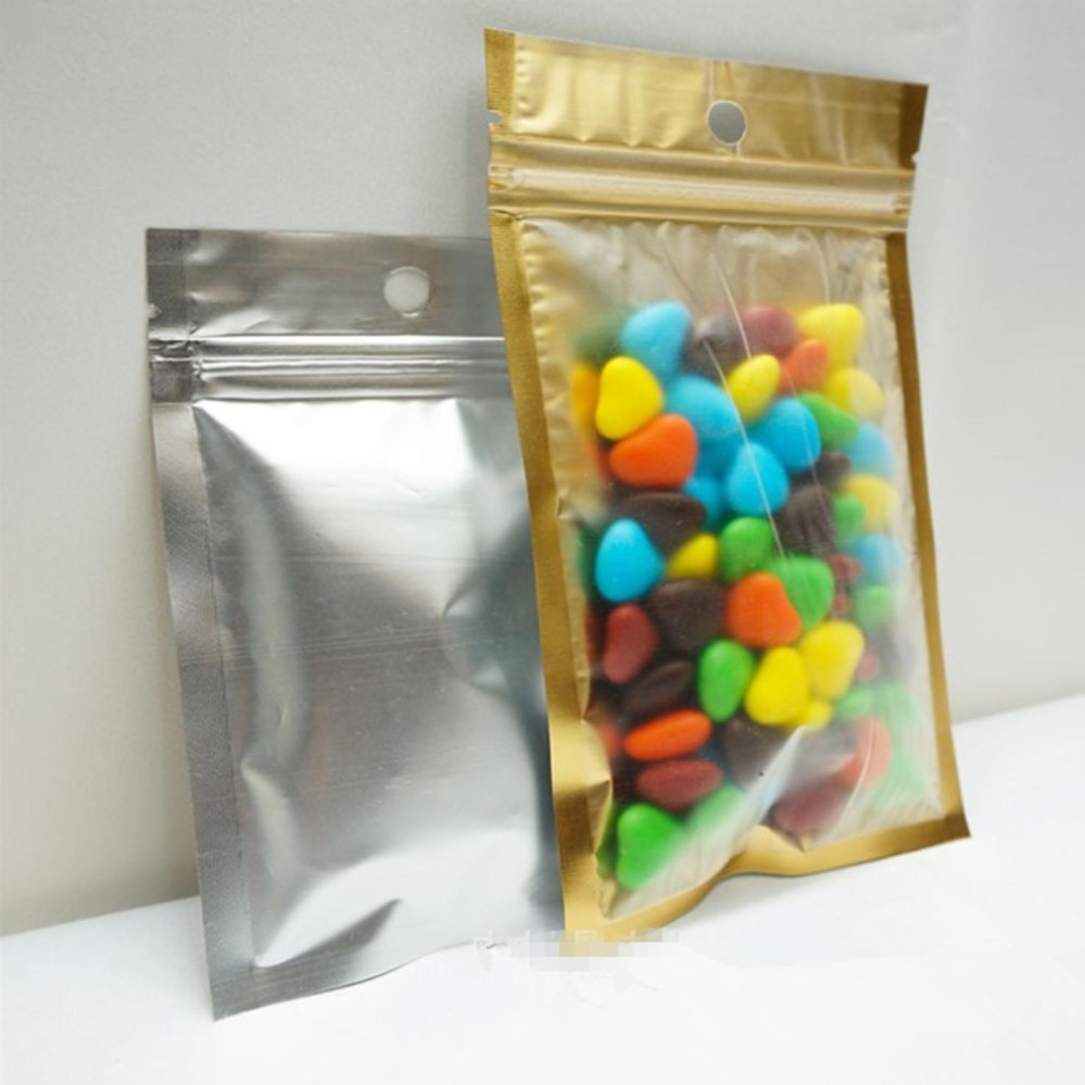 ขนาด 9x16 ซม. Siam Packing ถุงซิปล็อคหน้าขุ่น-ทอง หลังเงิน ก้นแบน (แพ็ค100ใบ) ขนาด 9x16 ซม. Siam Packing ถุงซิปล็อคหน้าขุ่น-ทอง หลังเงิน ก้นแบน (แพ็ค100ใบ)