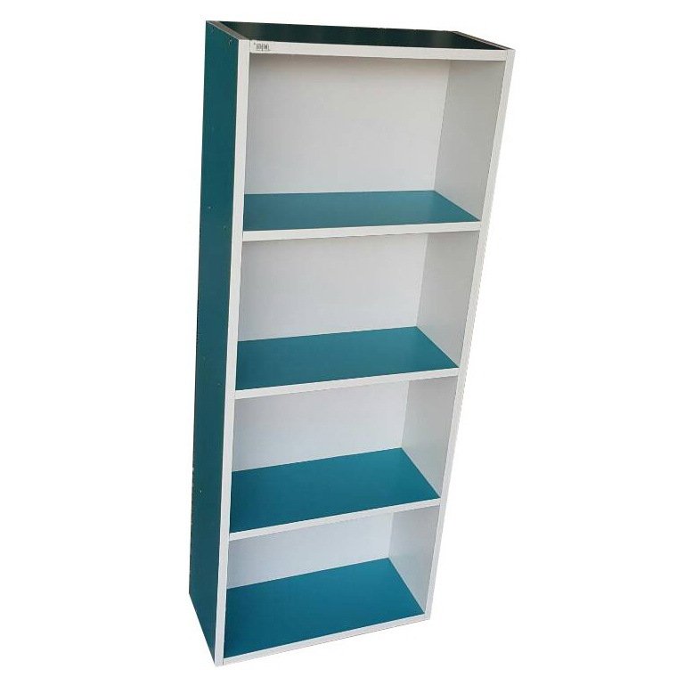KK Shop ตู้ไม้4ชั้นโล่ง ชั้นวางของตกแต่ง4ชั้น รุ่น Color box-Slim4shelf สีทูโทน ขาว/ฟ้า W42.5 D19.5 H106.5 cm. KK Shop ตู้ไม้4ชั้นโล่ง ชั้นวางของตกแต่ง4ชั้น รุ่น Color box-Slim4shelf สีทูโทน ขาว/ฟ้า W42.5 D19.5 H106.5 cm.