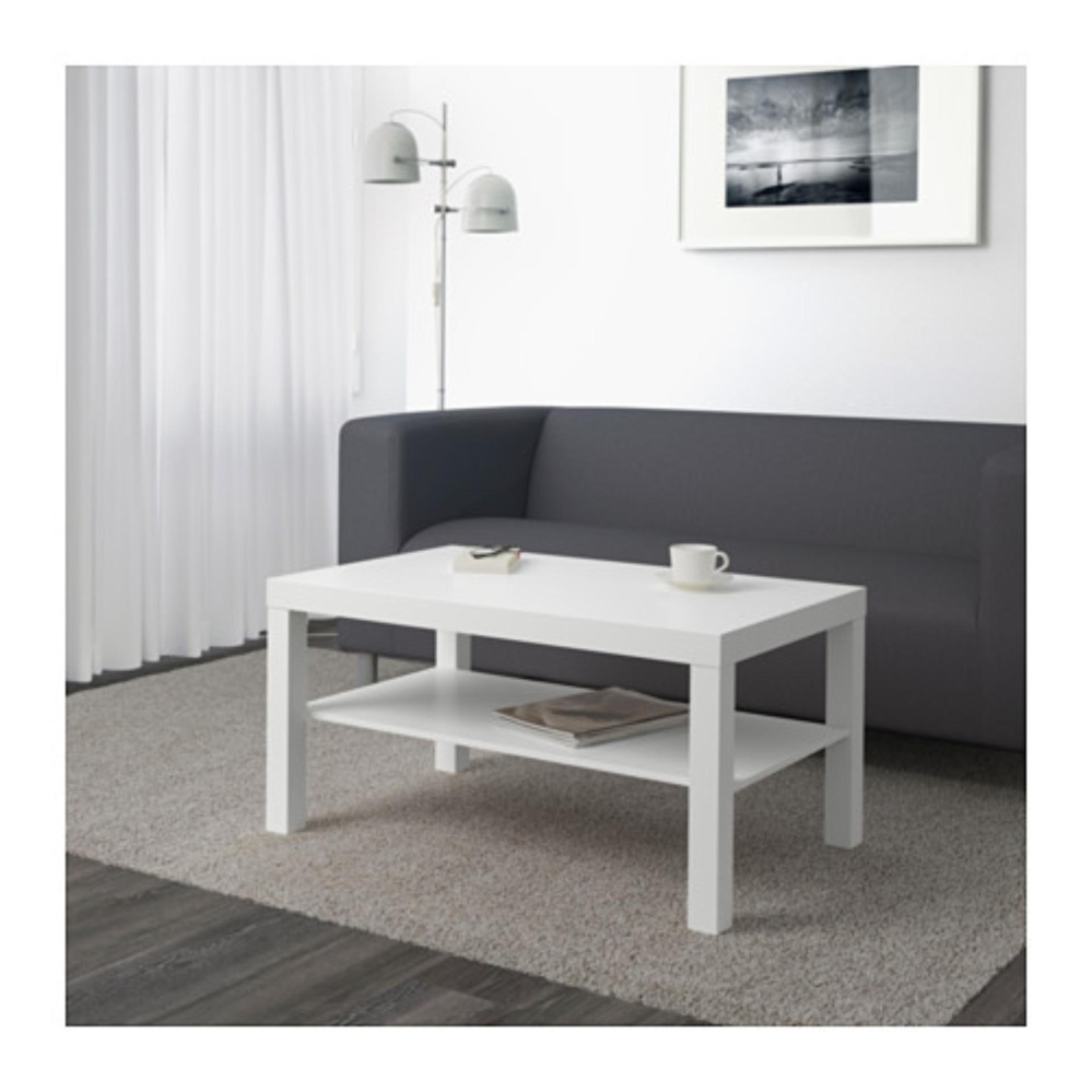 LACK โต๊ะกลาง,โต๊ะกาแฟ Coffee table 90*55 cm (ขาว)
