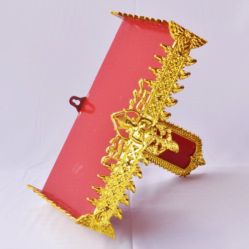 Nanapan Shop หิ้งพระ รุ่น หิ้งพระลายไทย 11"(ขาเดี่ยว) เคลือบทอง