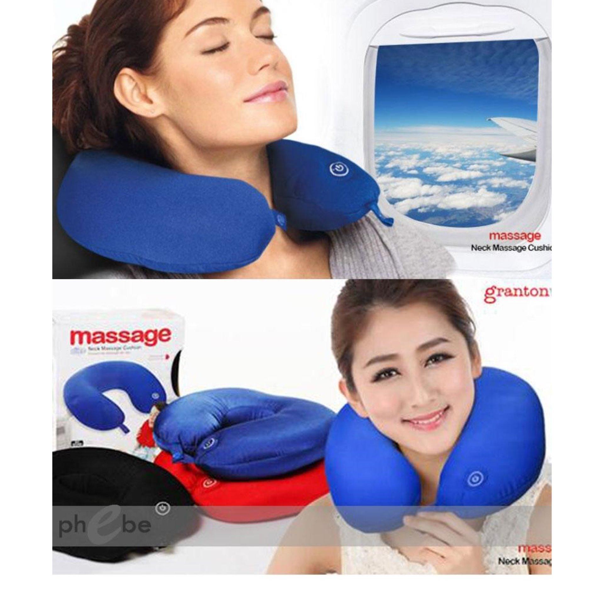 Neck and Shoulder Massager หมอนนวดคอไฟฟ้า ระบบสั่น -สีฟ้า Neck and Shoulder Massager หมอนนวดคอไฟฟ้า ระบบสั่น -สีฟ้า