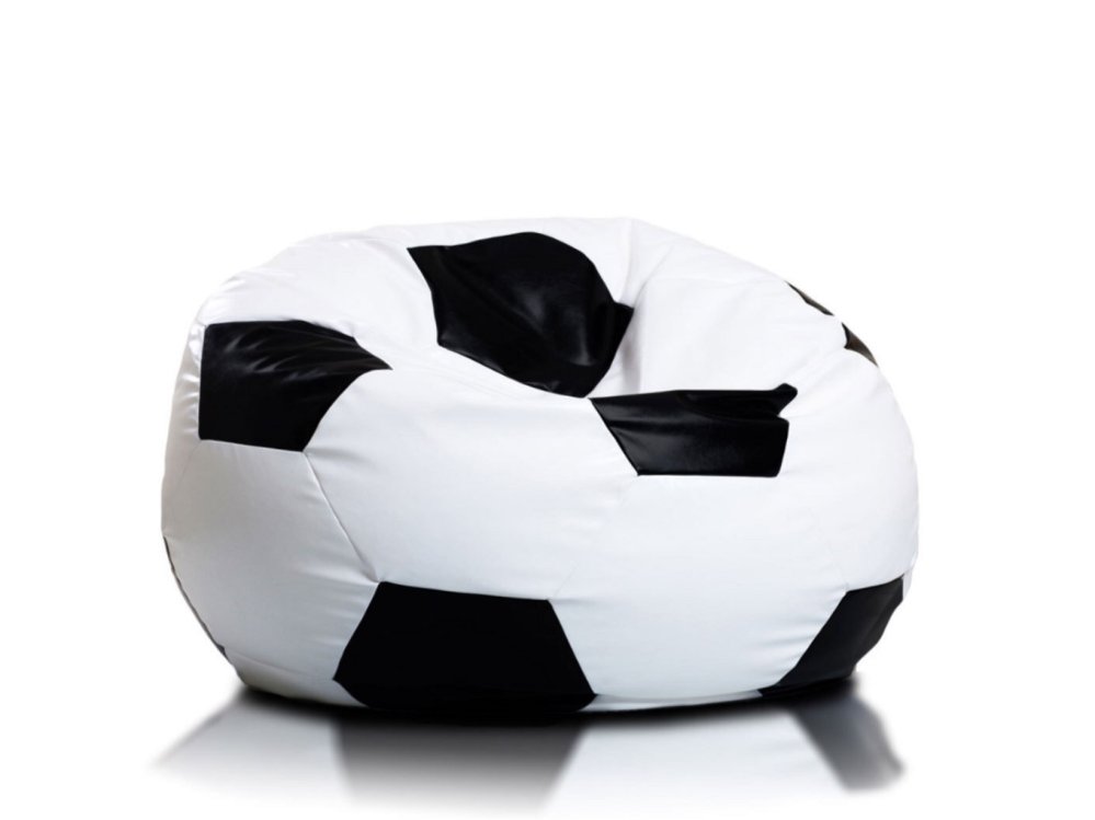 New Brand Bean Bag ลูกฟุตบอล ขนาด 60x70x65 ซม. - สีขาว&ดำ
