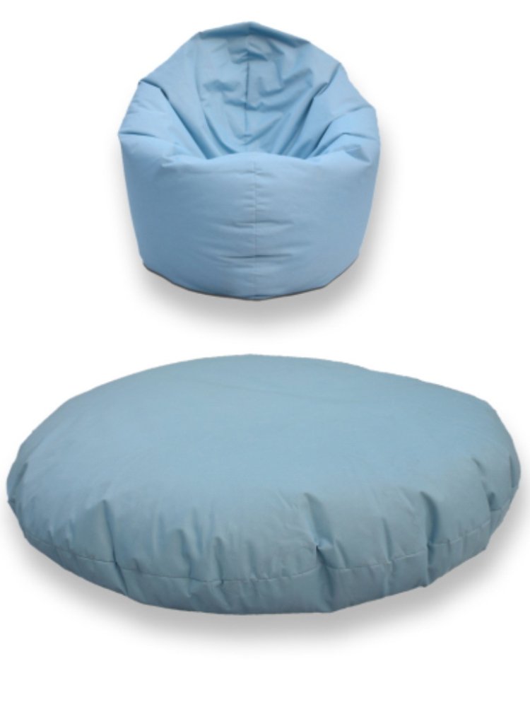 New Brand Bean Bag ทรงหยดน้ำ พร้อมที่วางเท้า ขนาด 60 x 70 cm - สีเทา New Brand Bean Bag ทรงหยดน้ำ พร้อมที่วางเท้า ขนาด 60 x 70 cm - สีเทา
