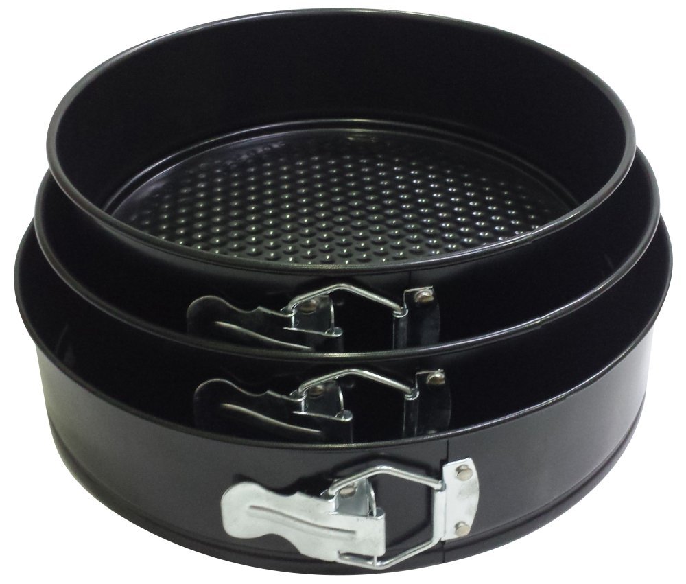 New Morning ชุดพิมพ์เค้กกลม 3 ขนาด18,20,22cm SET D- Black