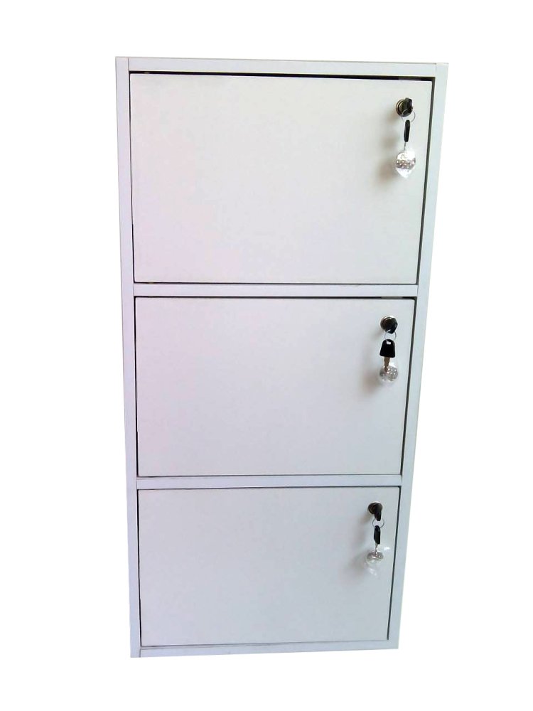 NK Furniline ตู้ล็อคเกอร์เอนกประสงค์3ชั้น+บานประตู+กุญแจล็อค รุ่น CulorBox-3DK - สีบีซ // (ประกอบ) NK Furniline ตู้ล็อคเกอร์เอนกประสงค์3ชั้น+บานประตู+กุญแจล็อค รุ่น CulorBox-3DK - สีบีซ // (ประกอบ)