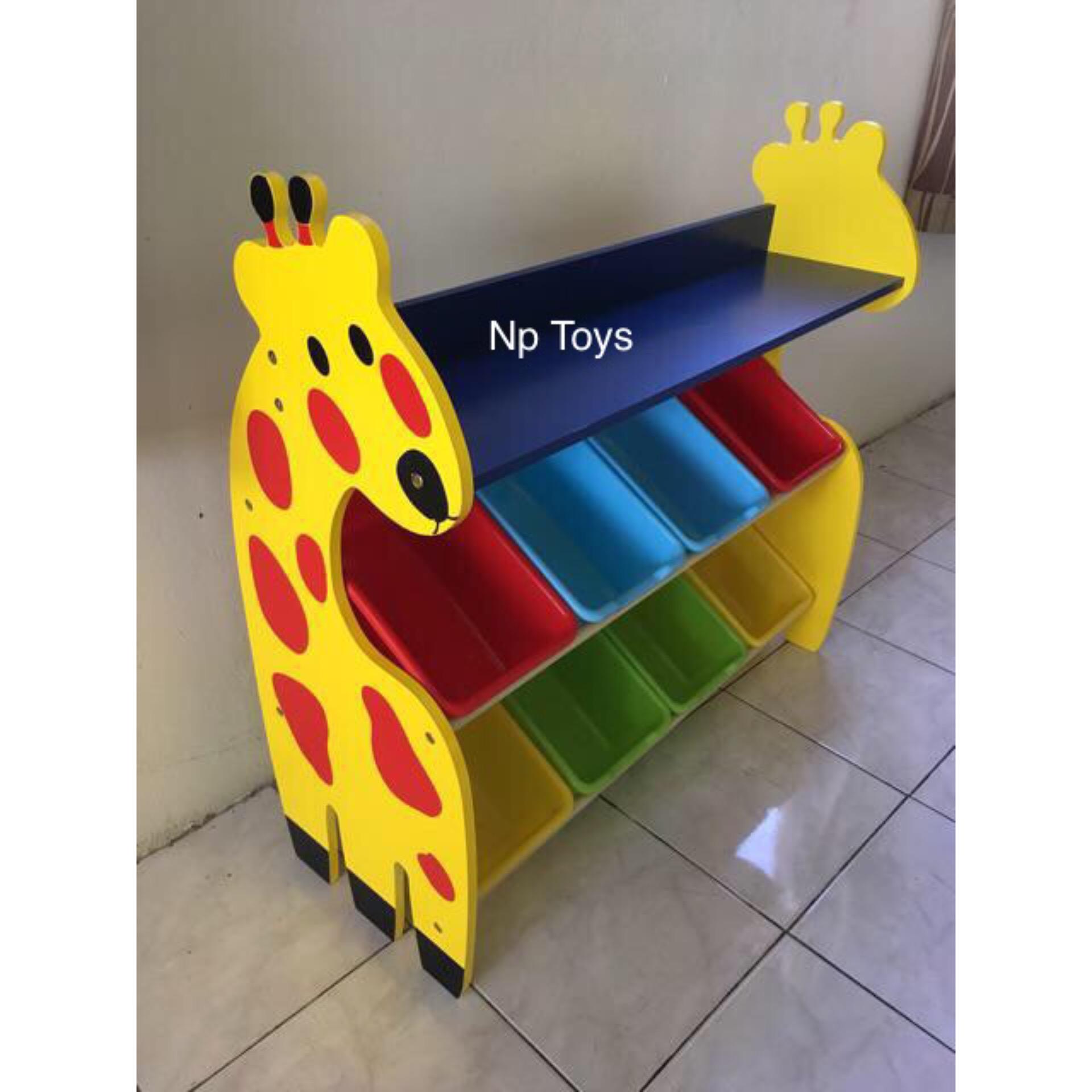 Np Toys ชั้นวางของ ชั้นเก็บของเล่น รูปยีราฟ (Giraffe Keeping Toy) No.8811-A Np Toys ชั้นวางของ ชั้นเก็บของเล่น รูปยีราฟ (Giraffe Keeping Toy) No.8811-A