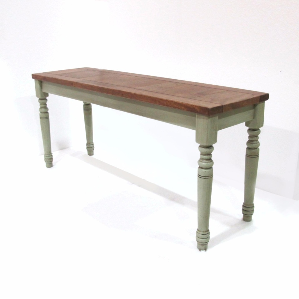Petite Amaya Small Bench ม้านั่งยาว สี Light Brown / Grey Green Petite Amaya Small Bench ม้านั่งยาว สี Light Brown / Grey Green