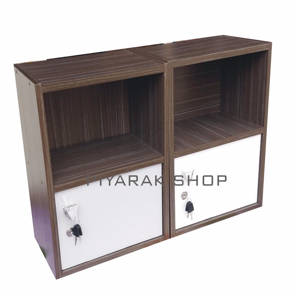 Piyalak Shop ตู้ล๊อกเกอร์ ตู้เก็บของ ตู้ข้างเตียง ชั้นไม้อเนกประสงค์ 1 ช่อง 2 ชั้น รุ่นแพ็คคู้ Box-03 (สีลายไม้โอ๊ดเส้น) Piyalak Shop ตู้ล๊อกเกอร์ ตู้เก็บของ ตู้ข้างเตียง ชั้นไม้อเนกประสงค์ 1 ช่อง 2 ชั้น รุ่นแพ็คคู้ Box-03 (สีลายไม้โอ๊ดเส้น)
