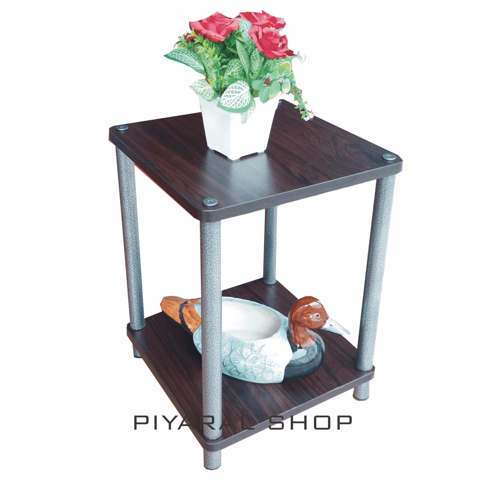 Piyalak Shop ชั้นไม้เอกประสงค์ ชั้นวางของ รุ่น 16 x 16 x 2 ชั้น(สีลายไม้โอ๊ด/ดำ) Piyalak Shop ชั้นไม้เอกประสงค์ ชั้นวางของ รุ่น 16 x 16 x 2 ชั้น(สีลายไม้โอ๊ด/ดำ)