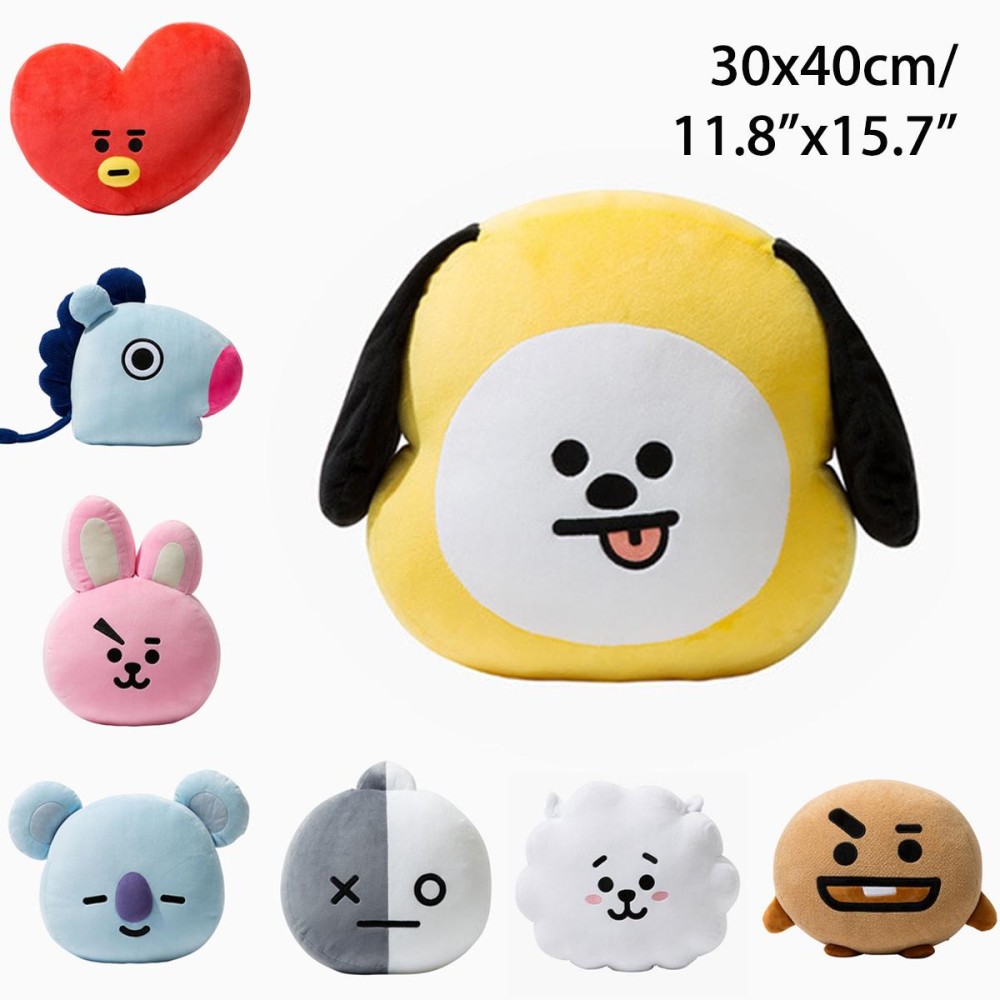 หมอนตุ๊กตา ลาย KPOP, BTS, BT21, TATA, SHOOKY, RJ, SUGA, COOKY, JIMIN และ CHIMMY