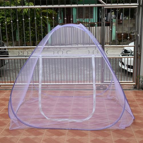 มุ้งสปริง มุ้งกันยุง เต็นท์ มุ้ง POP UP ขนาด 200x200x150 cm.(7ฟุต)นอนได้2-3คน