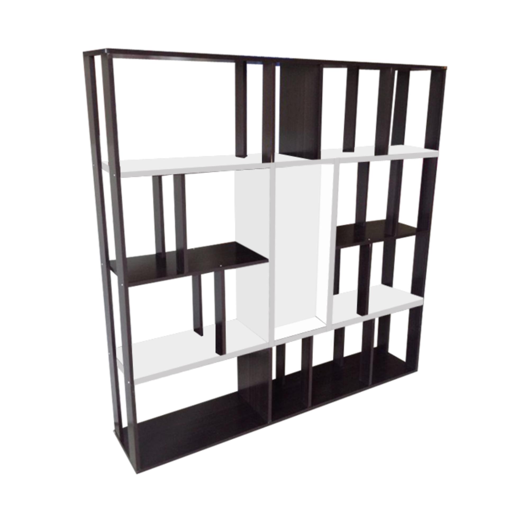 PT ชั้นโชว์เอนกประสงค์ ขนาด 150 ซม. รุ่น CB - 802 สีโอ๊ค / ขาว
