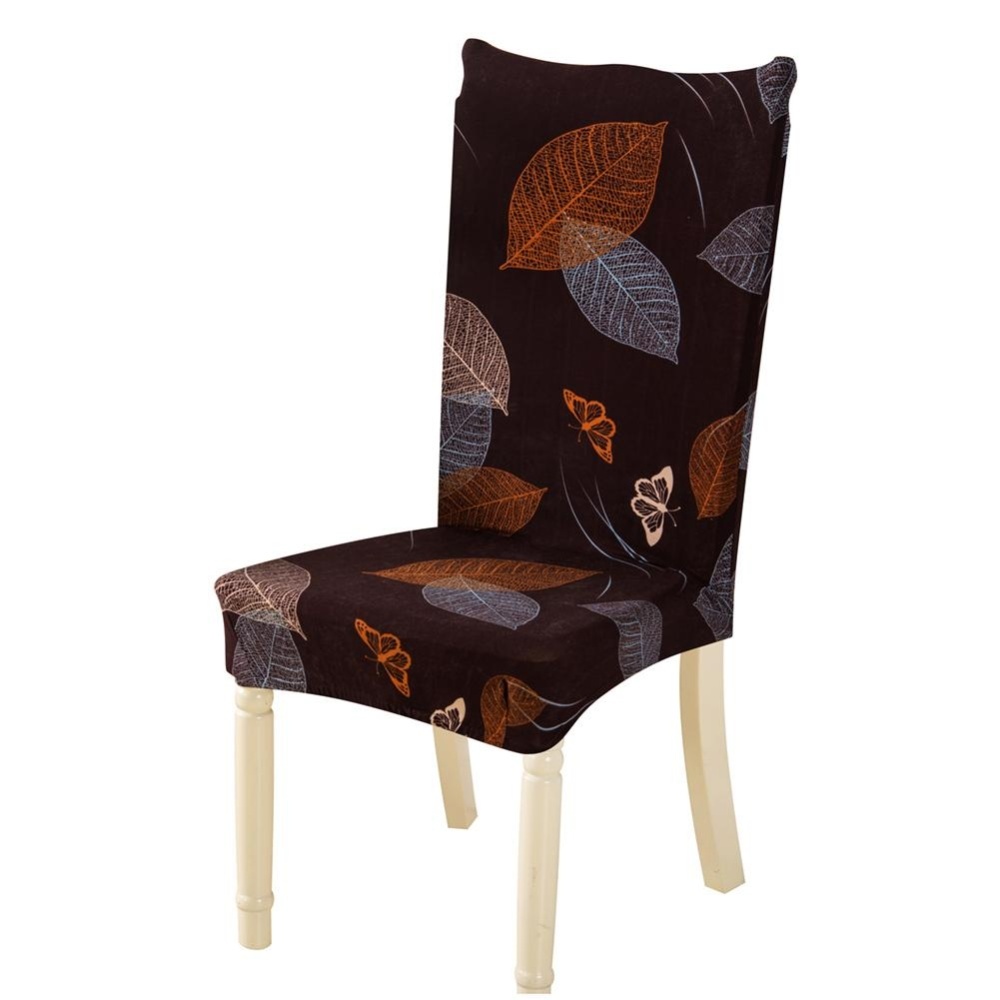 Removable Conjoined Stretchy Floral Home Stool Chair Seat Cover - intl