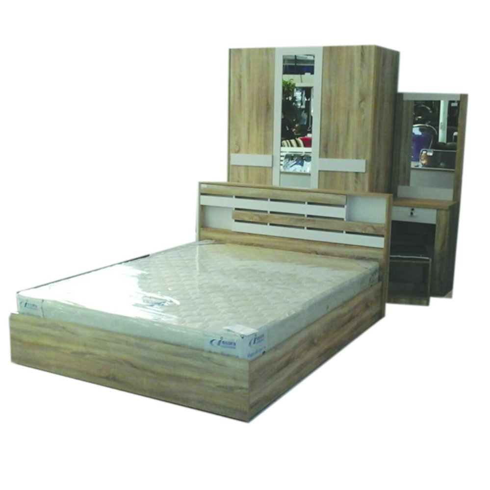 RF Furniture ชุดห้องนอน 5 ฟุต รุ่น ยูโร เตียง 5 ฟุต + ตู้เสื้อผ้า 3 บาน + โต๊ะแป้ง 60 cm + ที่นอนสปริง ( สีโซลิค/ขาว ) RF Furniture ชุดห้องนอน 5 ฟุต รุ่น ยูโร เตียง 5 ฟุต + ตู้เสื้อผ้า 3 บาน + โต๊ะแป้ง 60 cm + ที่นอนสปริง ( สีโซลิค/ขาว )