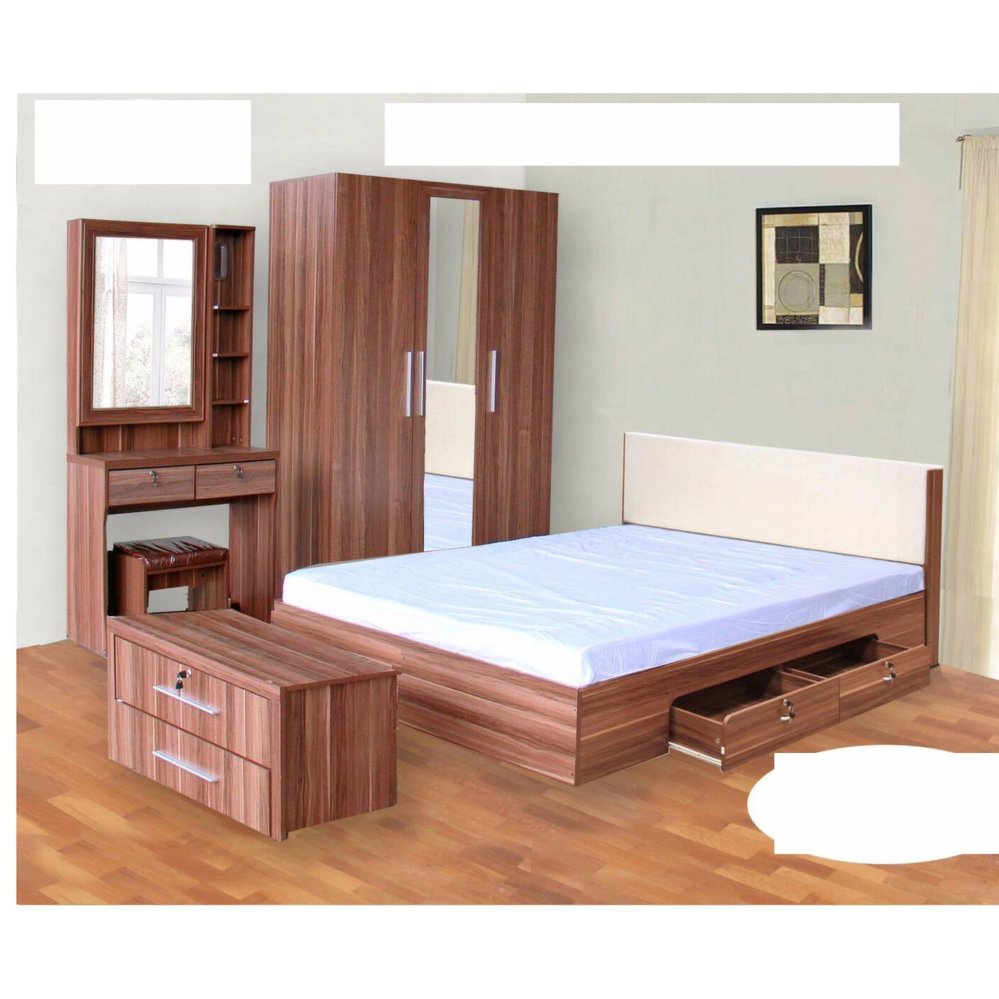 RF Furniture ชุดห้องนอน DD รุ่น Milano Set ขนาด 5 ฟุต เตียง 5 ฟุต + ตู้เสื้อผ้า 3 บาน + โต๊ะแป้ง 80 cm ( สีวอลนัท ) RF Furniture ชุดห้องนอน DD รุ่น Milano Set ขนาด 5 ฟุต เตียง 5 ฟุต + ตู้เสื้อผ้า 3 บาน + โต๊ะแป้ง 80 cm ( สีวอลนัท )