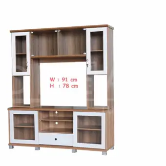 RF Furniture ตู้โชว์TV รุ่น SH1601 SL ( สีคาปูชิโน่ / ขาว ) RF Furniture ตู้โชว์TV รุ่น SH1601 SL ( สีคาปูชิโน่ / ขาว )