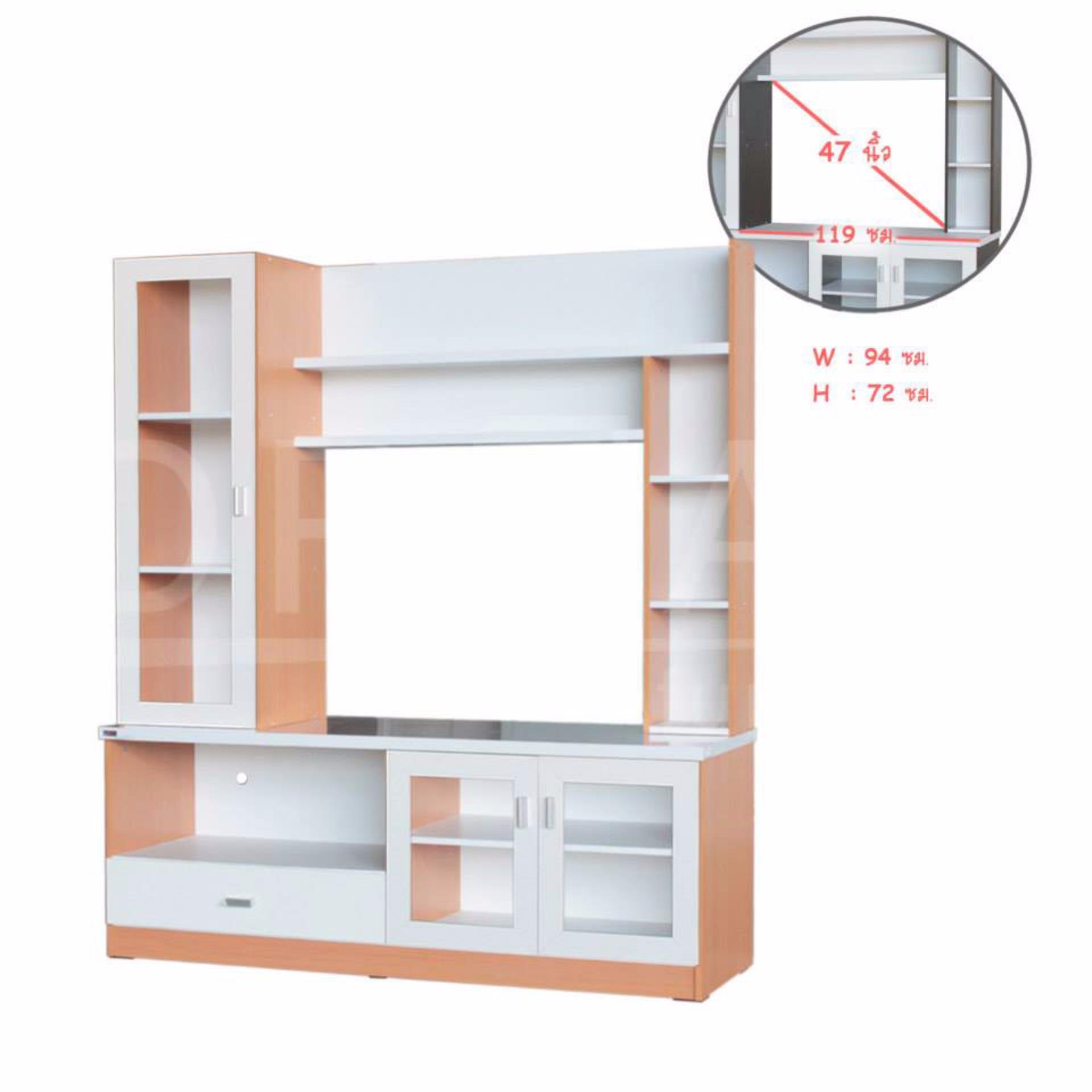 RF Furniture ตู้โชว์TV รุ่น SH1603A ( สีบีช/ขาว ) RF Furniture ตู้โชว์TV รุ่น SH1603A ( สีบีช/ขาว )