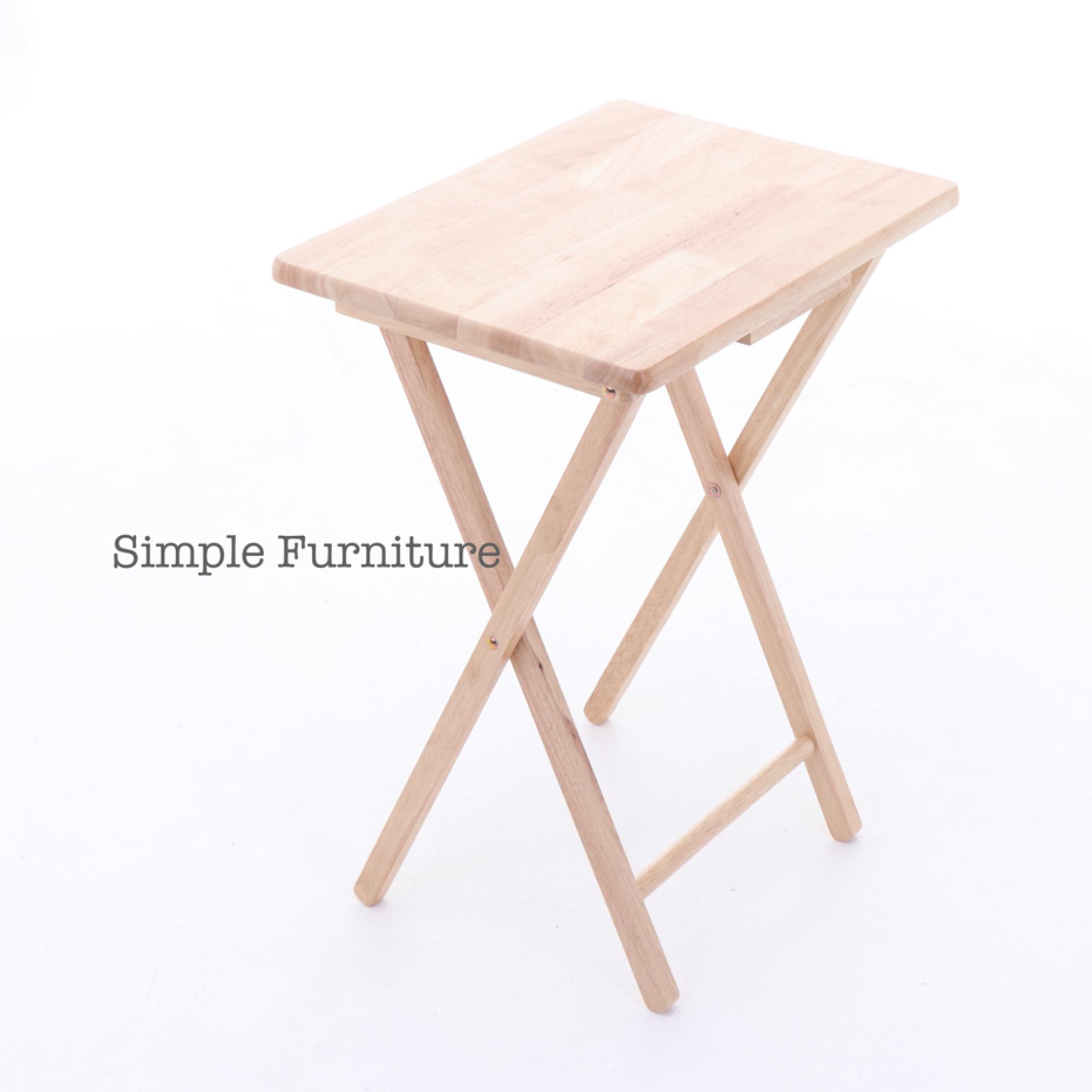 Simple Furniture โต๊ะพับไม้ยางพารา Simple Furniture โต๊ะพับไม้ยางพารา