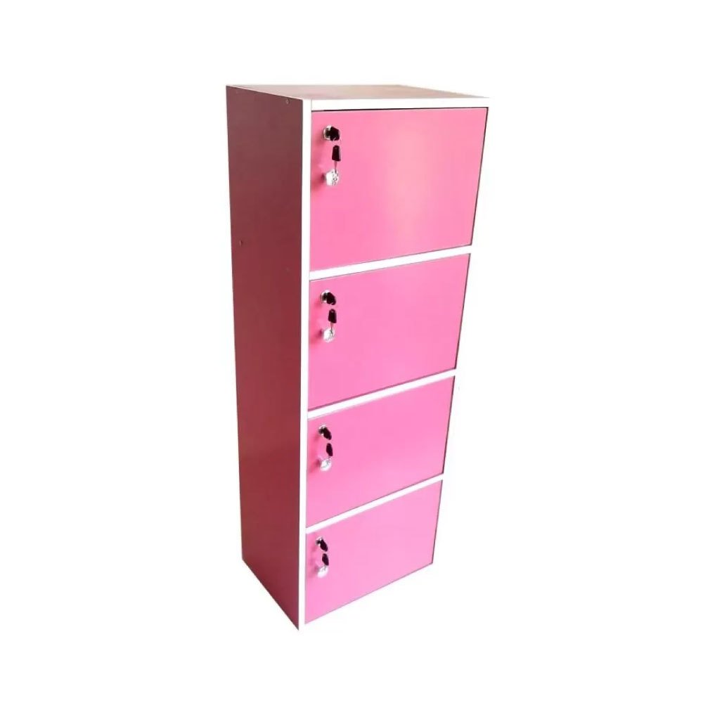 SUN กล่องคัลเลอร์บ็อกไม้อเนกประสงค์ 4ชั้น 4ประตู+กุญแจเปิด-ปิด (สีชมพู) SUN กล่องคัลเลอร์บ็อกไม้อเนกประสงค์ 4ชั้น 4ประตู+กุญแจเปิด-ปิด (สีชมพู)