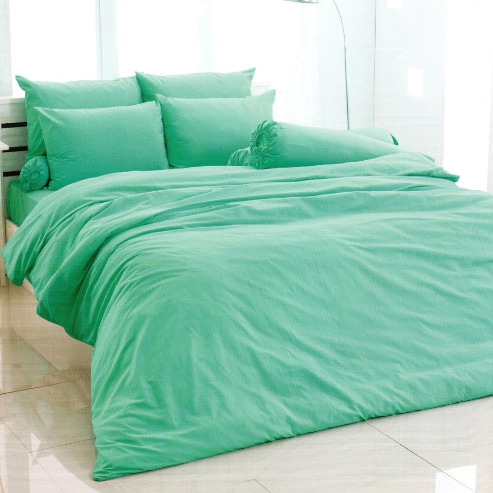 TOTO ชุดผ้าปูที่นอน + ผ้านวม สีพื้น (สีขาว White)
