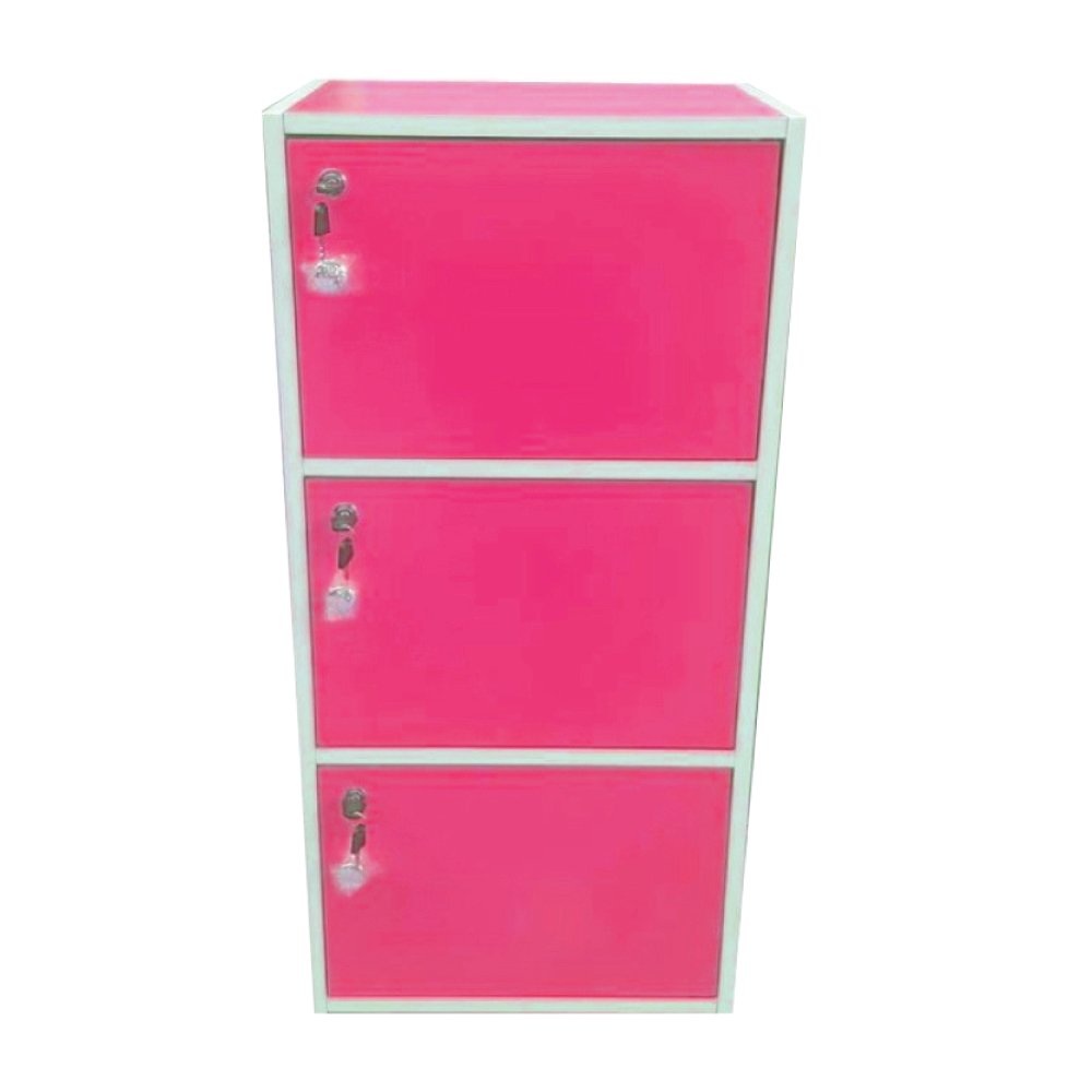 TPL กล่องคัลเลอร์บ็อกไม้อเนกประสงค์ 3ชั้น 3ประตู+กุญแจเปิด-ปิด (สีชมพู) TPL กล่องคัลเลอร์บ็อกไม้อเนกประสงค์ 3ชั้น 3ประตู+กุญแจเปิด-ปิด (สีชมพู)
