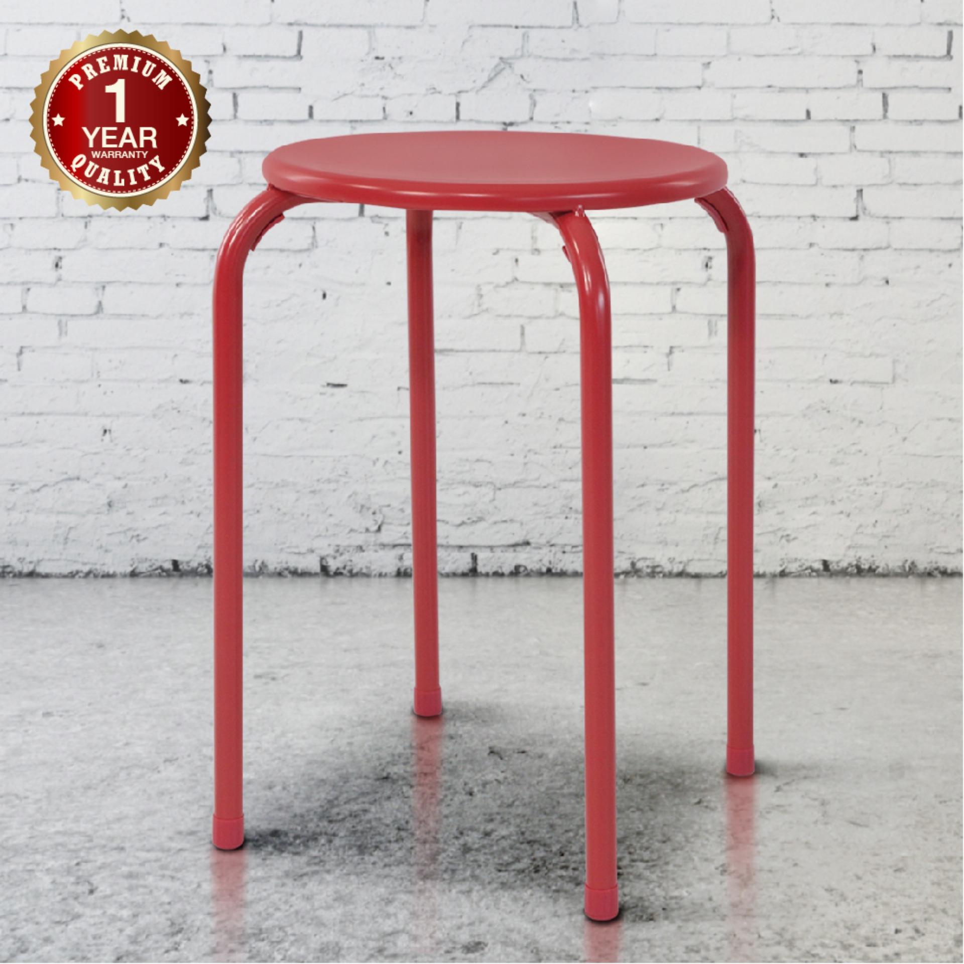 U-RO DECOR LEMON (เลม่อน) สตูลเหล็ก สีแดง U-RO DECOR LEMON (เลม่อน) สตูลเหล็ก สีแดง