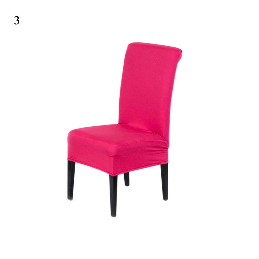 Universal ลบได้ล้างได้ยืดหยุ่นผ้าผ้าคลุมเก้าอี้ยืดได้ Slipcover 20 สีบ้านห้องรับประทานอาหารโรงแรมงานเลี้ยงงานแต่งงานตกแต่ง - INTL