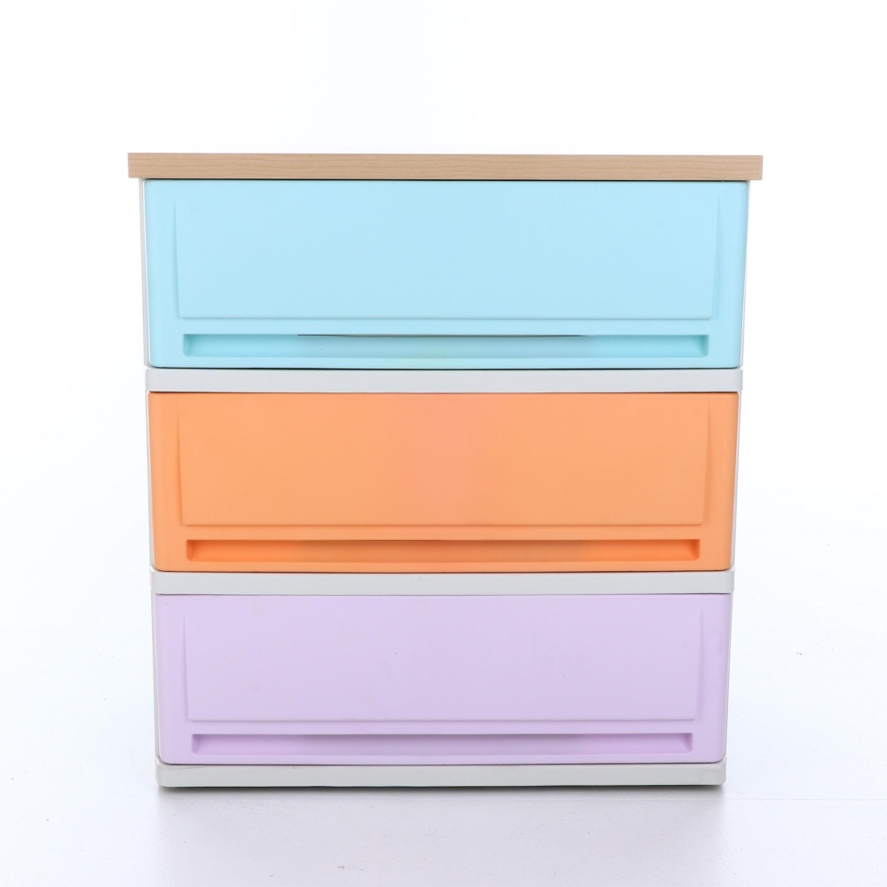 UP ตู้ลิ้นชักพลาสติก (ท๊อปไม้) SUMO-WOODTOP (3 ชั้น) UP ตู้ลิ้นชักพลาสติก (ท๊อปไม้) SUMO-WOODTOP (3 ชั้น)