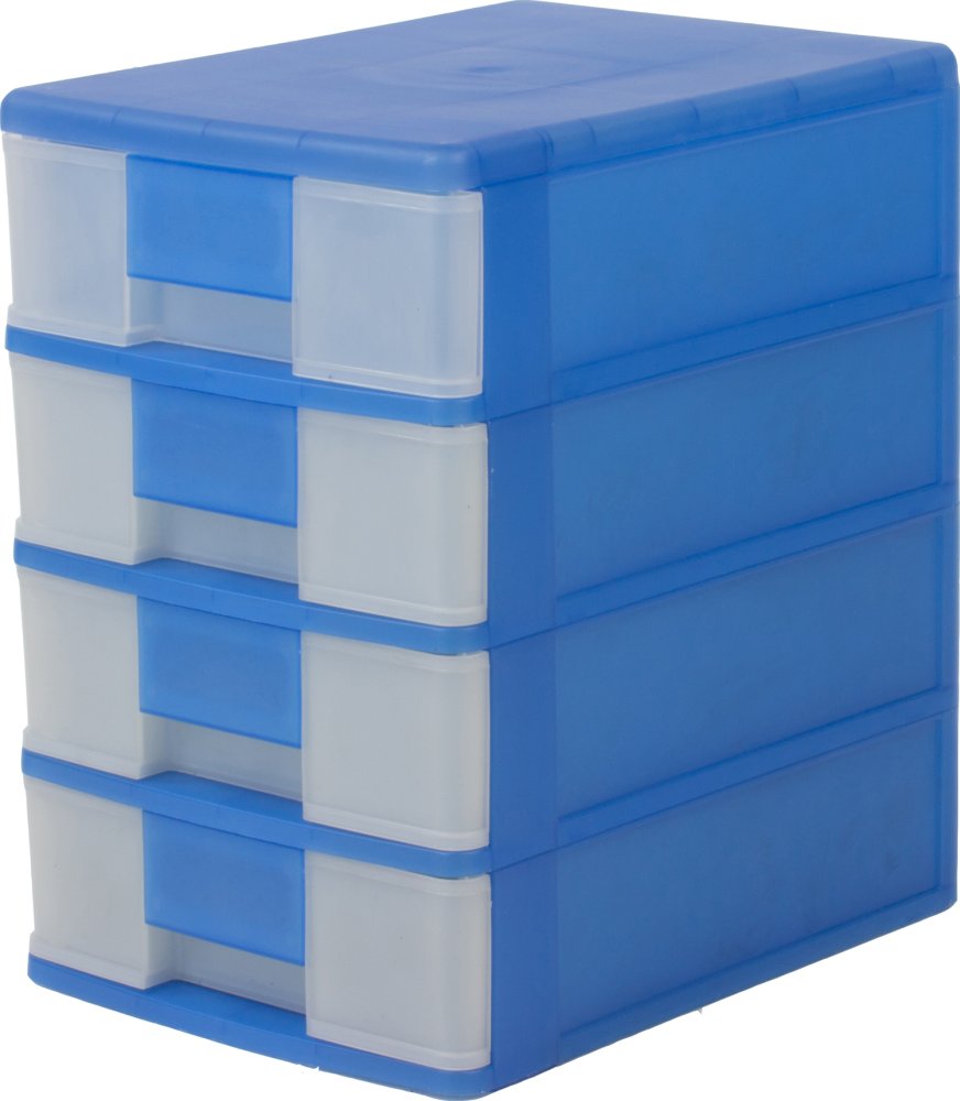 WELL WARE ลิ้นชักอเนกประสงค์ 4 ชั้น รุ่น AG355/4 (blue) WELL WARE ลิ้นชักอเนกประสงค์ 4 ชั้น รุ่น AG355/4 (blue)