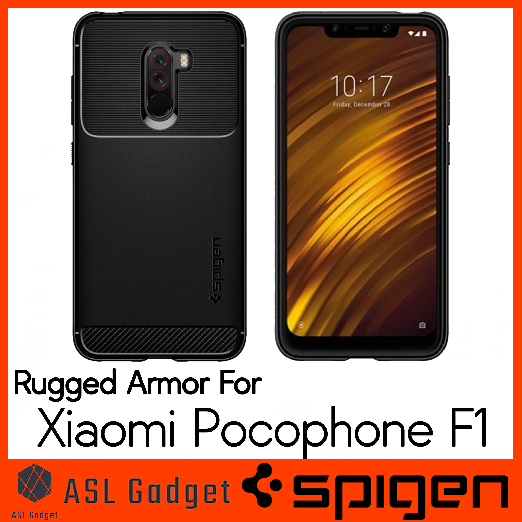 Spigen Rugged Armor Case For Xiaomi Pocophone F