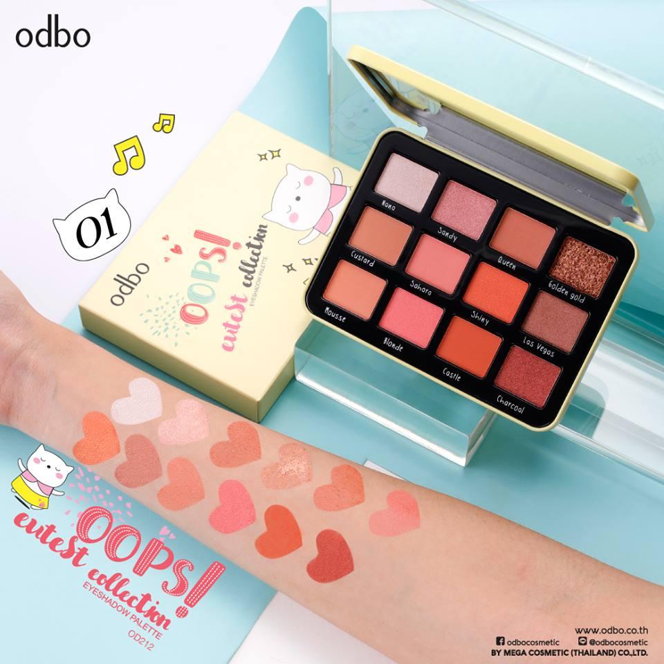 พาเลทอายชาโดว์ ODBO รุ่น OOPS! Cutest Collection EYESHADOW PALETTE