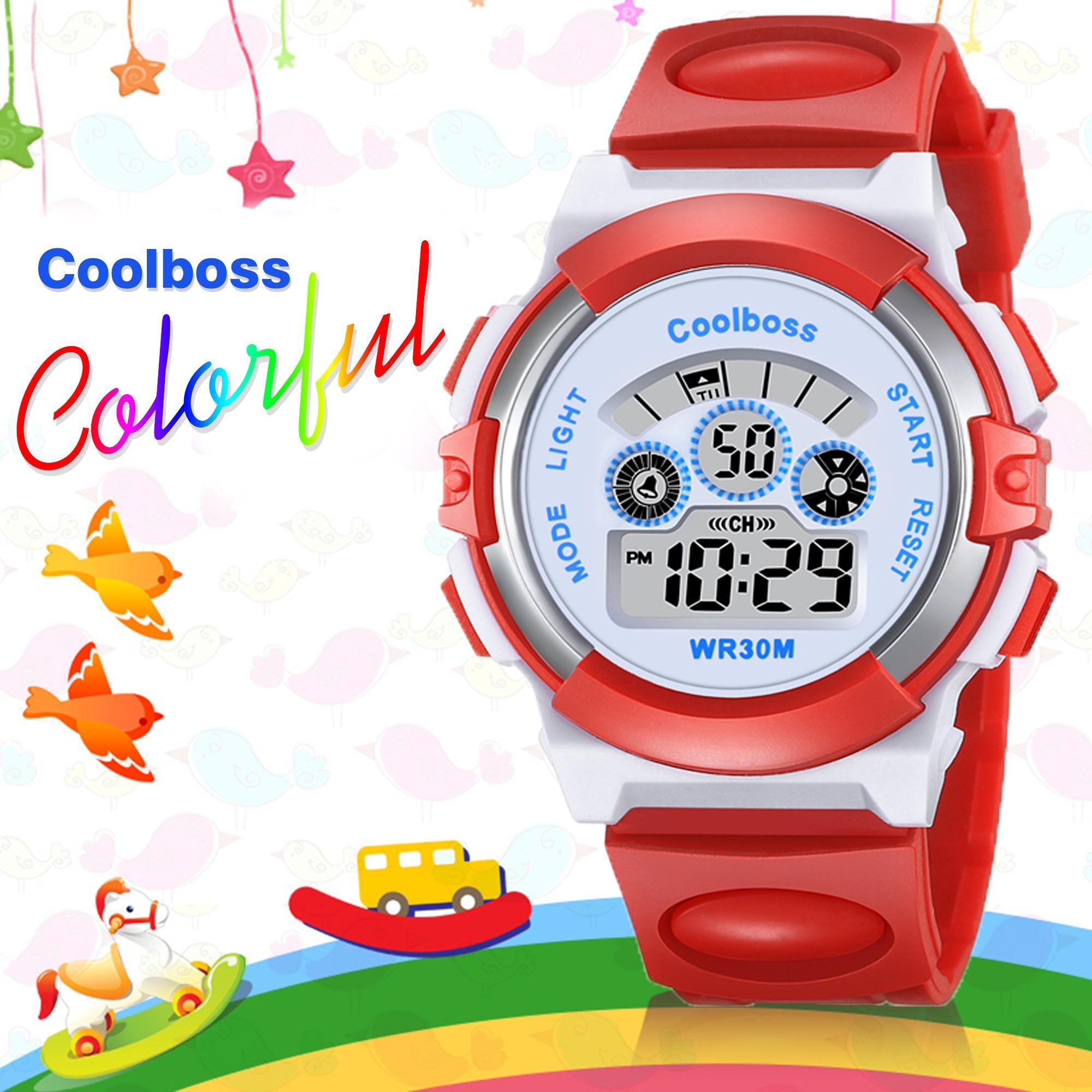 Coolboss นาฬิกาเด็ก รุ่น 0919 สีแดง สายพลาสติก สีสันสดใจ เหมาะกับเด็กๆ Coolboss นาฬิกาเด็ก รุ่น 0919 สีแดง สายพลาสติก สีสันสดใจ เหมาะกับเด็กๆ