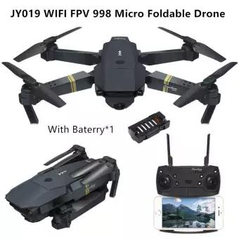 2020 เครื่อ รับประกัน โดรนควบคุมระยะไกล โดรนถ่ายภาพทางอากาศระดับ โดรนต Drone With Camera Micro Foldable Wireless Drone E58 UAV WIFI FPV With Wide Angle HD 1080P 720P Camera Hight Hold Mode Foldable Arm RC Quadcopter Drone For Gift VS VISUO