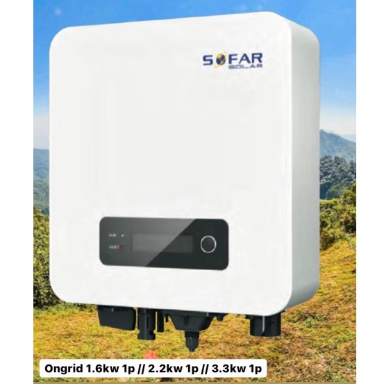 SOFAR Grid tie inverter 1 6kw 2 2kw 3 3kw ongrid สามารถใชwifiและกน