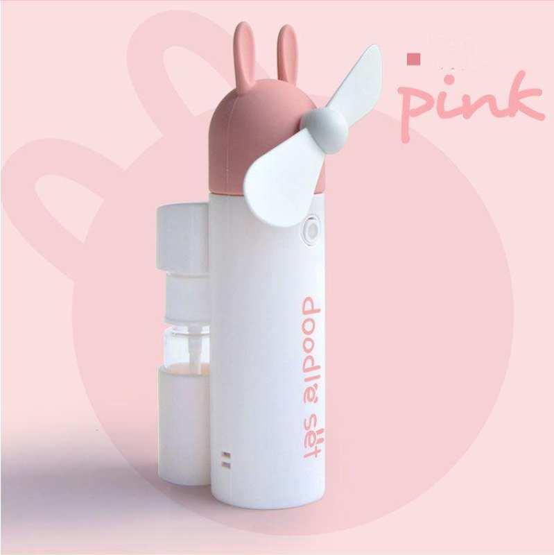 ที่ขายดีที่สุดการ์ตูนสเปรย์น้ำแร่พัดลมพกพาพัดลม USB ขนาดเล็กกะทัดรัดขนาดกะทัดรั