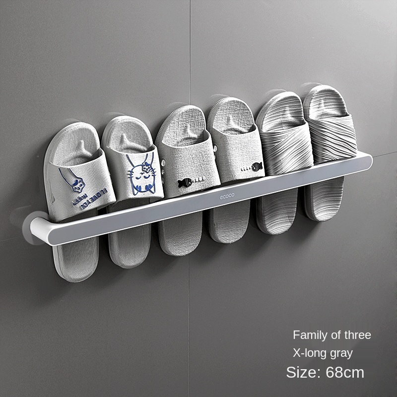 Bathroom Slipper Rack Wall Mounted Toilet Shoe Storage Artifact Toilet