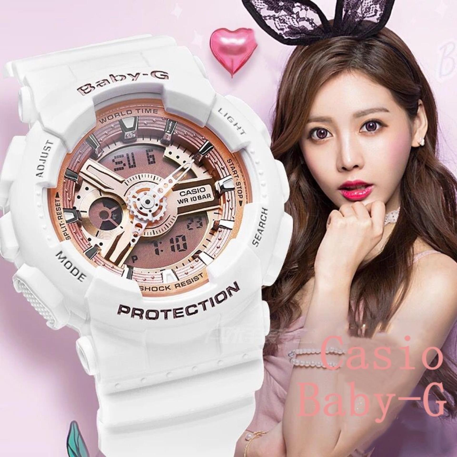 Casio Baby-G นาฬิกาข้อมือผู้หญิง สายเรซิ่น รุ่น BA-110-7A1 Casio Baby-G นาฬิกาข้อมือผู้หญิง สายเรซิ่น รุ่น BA-110-7A1