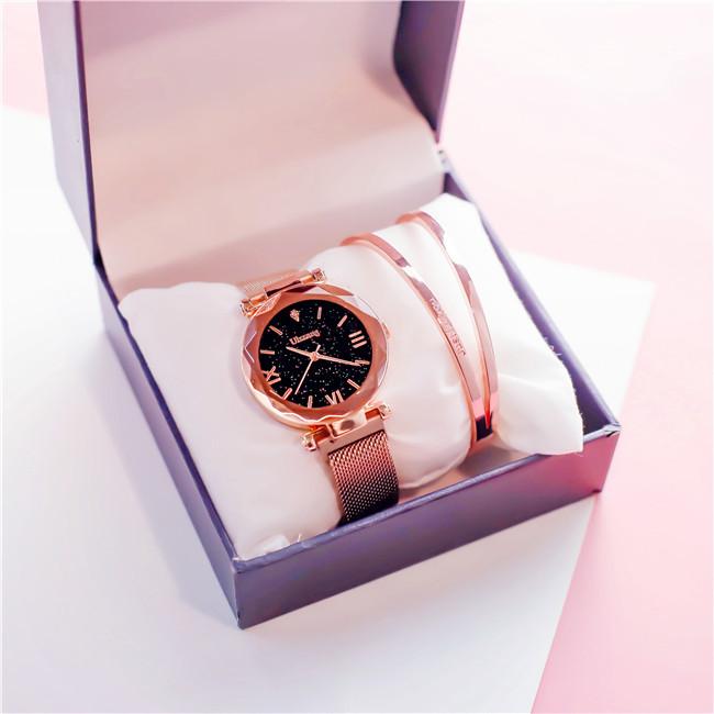 นาฬิกา GALAXY สวยหรูหรา ใส่สบายมือ แบรนด์ใหม่ รูปแบบ Analog นาฬิกาข้อมือสายโลหะแม่เหล็ก รุ่น GALAXY02 นาฬิกา GALAXY สวยหรูหรา ใส่สบายมือ แบรนด์ใหม่ รูปแบบ Analog นาฬิกาข้อมือสายโลหะแม่เหล็ก รุ่น GALAXY02