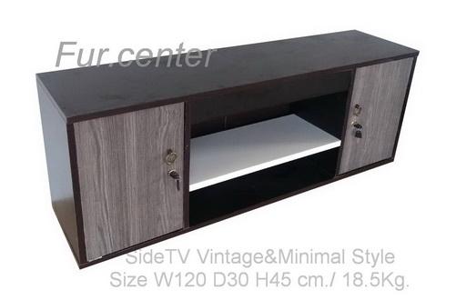ชั้นวางทีวี_ตู้วางทีวี รุ่น SideTVมินิมอลสไตล์ Minimal style sideTV(ขนาด120x30x45cm.) สินค้าประกอบส่งเป็นตัวพร้อมใช้ได้เลยทันที