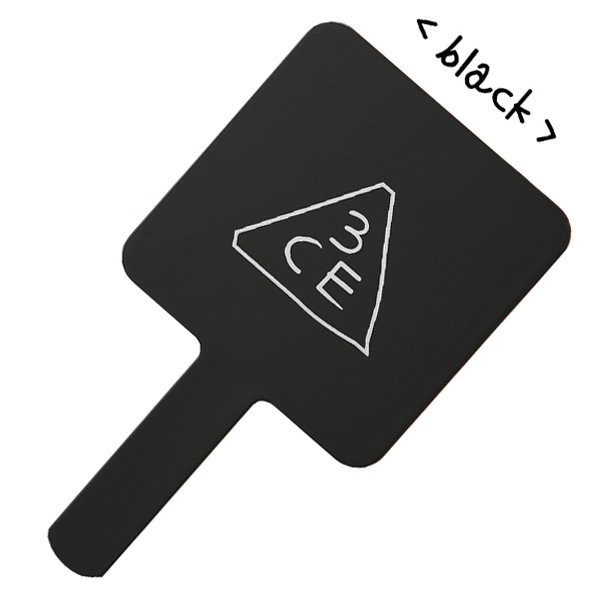 3CE Stylenanda Square Hand Mirror # Black กระจกขนาดใหญ่