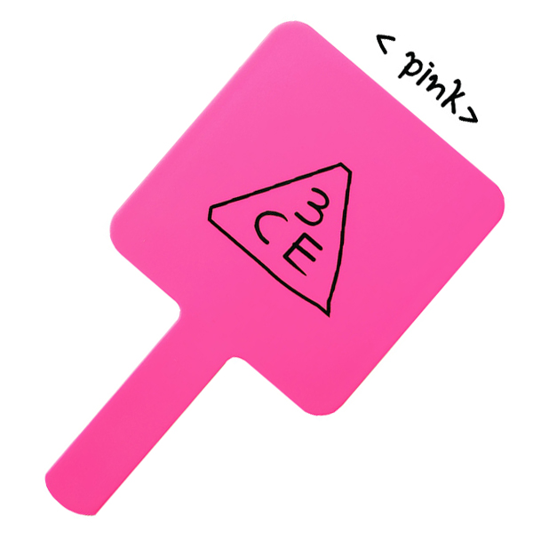 3CE Stylenanda Square Hand Mirror # Black กระจกขนาดใหญ่