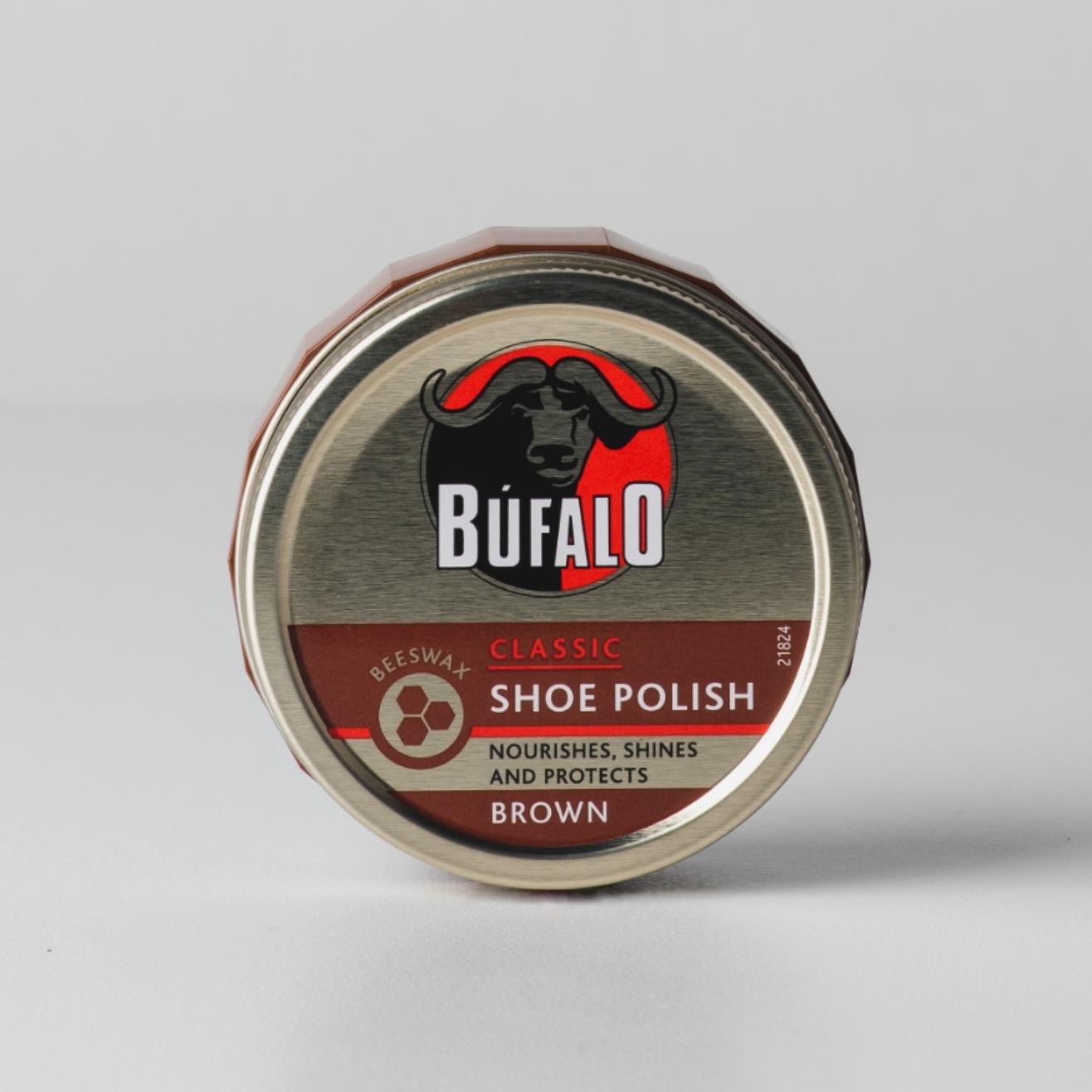 Bufalo บัฟฟาโล่ ขี้ผึ้งขัดเงารองเท้าหนัง (สีน้ำตาล) 75 มล. Bufalo บัฟฟาโล่ ขี้ผึ้งขัดเงารองเท้าหนัง (สีน้ำตาล) 75 มล.