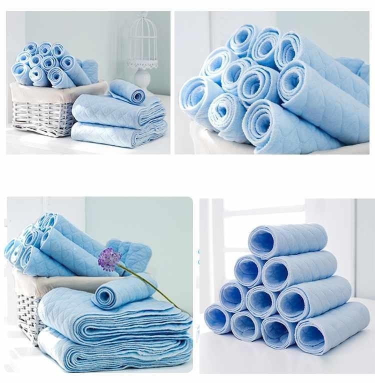 10 ชิ้นผ้าอ้อมเด็กทารกผ้าฝ้ายนิเวศวิทยา 3 Liners ซุปเปอร์-absorbency ปฏิบัติ-นานาชาติ 10 ชิ้นผ้าอ้อมเด็กทารกผ้าฝ้ายนิเวศวิทยา 3 Liners ซุปเปอร์-absorbency ปฏิบัติ-นานาชาติ