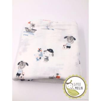 ผ้าห่อตัวมัสลินแบมบู เยื่อไผ่ออแกนิก ขนาด120x120cm