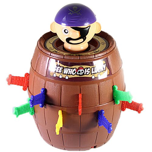 2 in 1 เกมเสี่ยงดวง เสียบถังโจรสลัดหรรษาพร้อมเกมรูเล็ต - 2 in 1 Funny Lucky Stabbing Blackbeard Pirate Game Pirate Barrel Game Jumbo Size 2 in 1 เกมเสี่ยงดวง เสียบถังโจรสลัดหรรษาพร้อมเกมรูเล็ต - 2 in 1 Funny Lucky Stabbing Blackbeard Pirate Game Pirate Barrel Game Jumbo Size