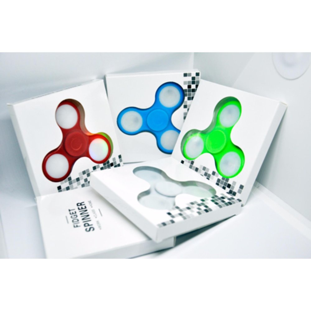 ของเล่นใหม่ ปี 2017 มือหมุน (สปินเนอร์) ไฟ LED 3 ขา, LED TRI-FIDGET SPINNER ของเล่นใหม่ ปี 2017 มือหมุน (สปินเนอร์) ไฟ LED 3 ขา, LED TRI-FIDGET SPINNER