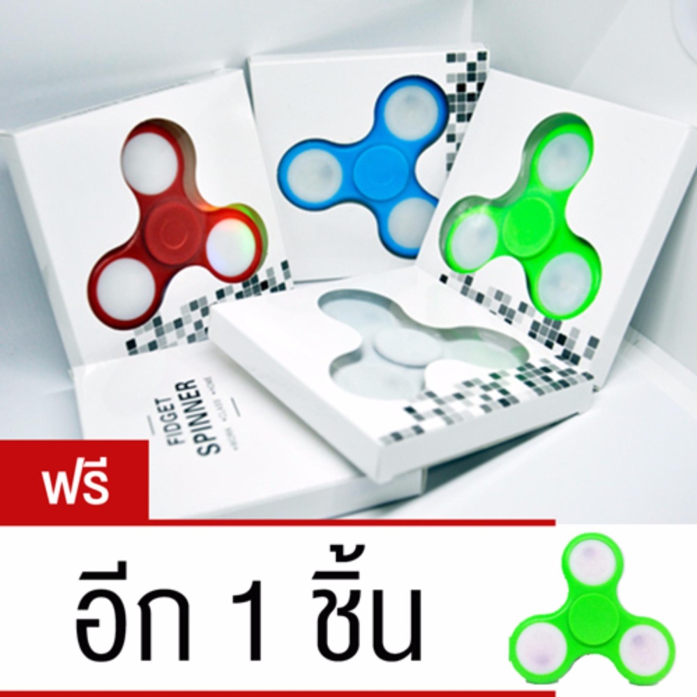 ของเล่นใหม่ ปี 2017 มือหมุน (สปินเนอร์) ไฟ LED 3 ขา, LED TRI-FIDGET SPINNER ของเล่นใหม่ ปี 2017 มือหมุน (สปินเนอร์) ไฟ LED 3 ขา, LED TRI-FIDGET SPINNER