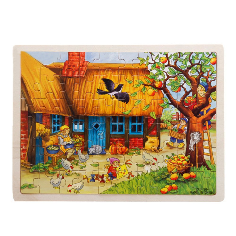 360WISH 60-Piece Apple Tree House Wooden Jigsaw Puzzle Baby Kids Children Educational Toy 360WISH 60-Piece Apple Tree House Wooden Jigsaw Puzzle Baby Kids Children Educational Toy