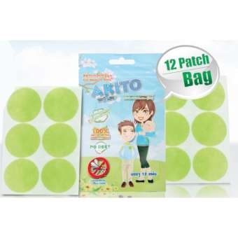 ยกกล่อง AKITO แผ่นสติกเกอร์แปะกันยุง ยกกล่อง 25 ซอง รวม 300 ดวง